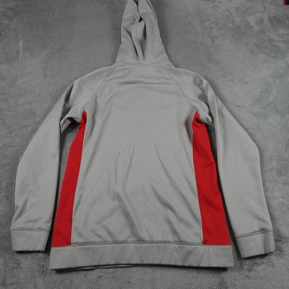 Nike‎ Sweater Womens Large Gray 1/4 Zip Pockets Long Sleeve Pullover Therma Fit